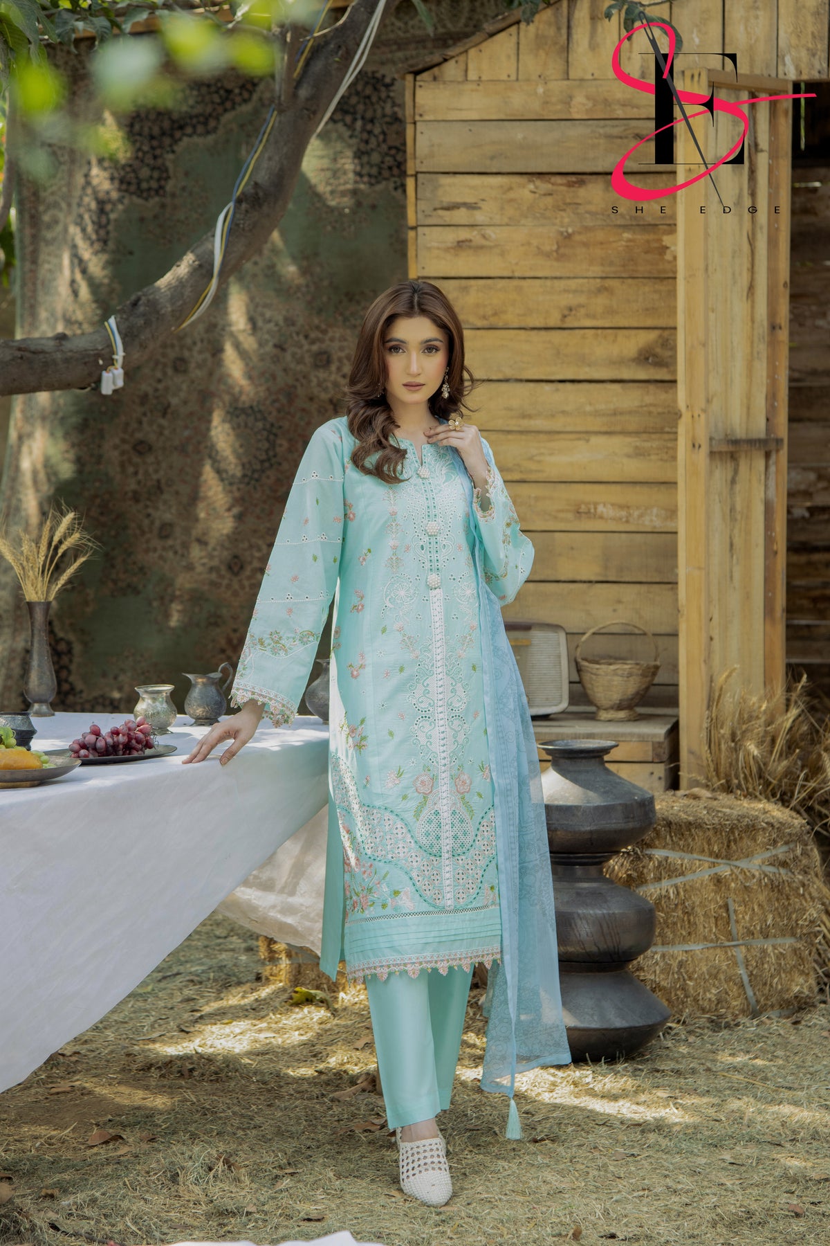 Three Piece Stitched Embroidered Suit - Summers 2025