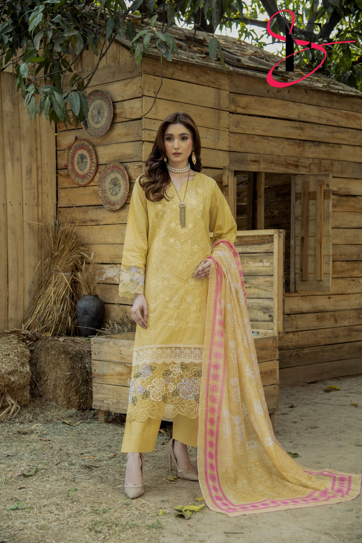 Three Piece Stitched Embroidered Suit - Summers 2025