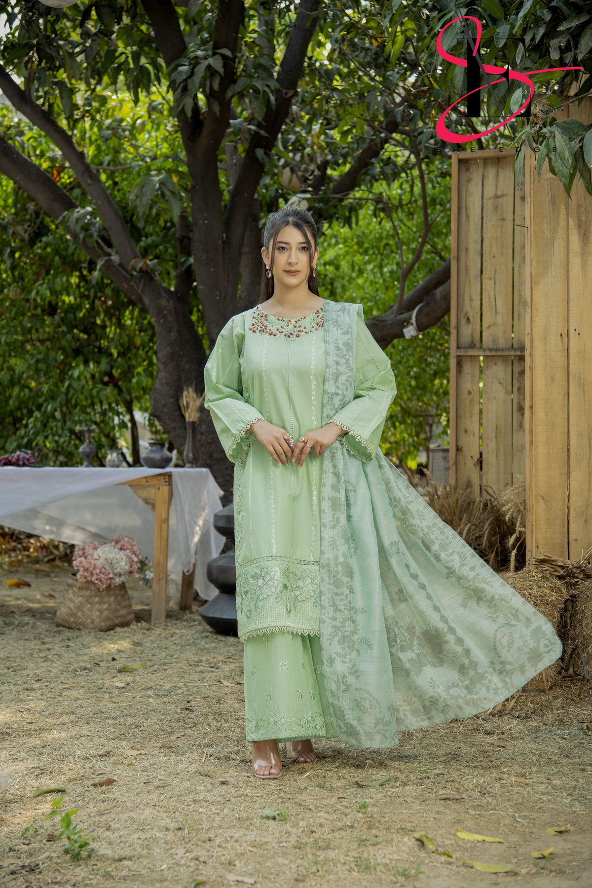 Three Piece Stitched Embroidered Suit - Summers 2025