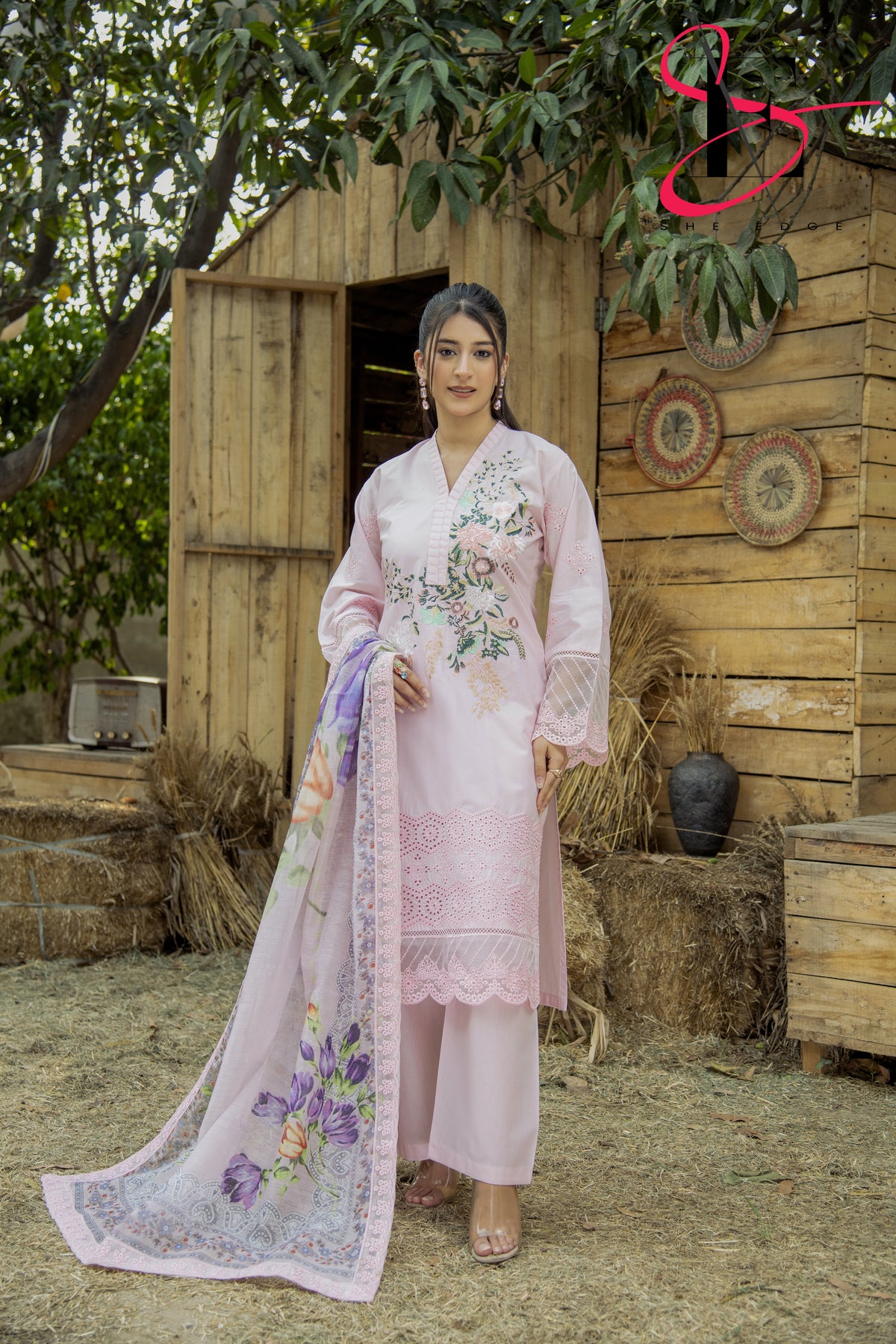 Three Piece Stitched Embroidered Suit - Summers 2025