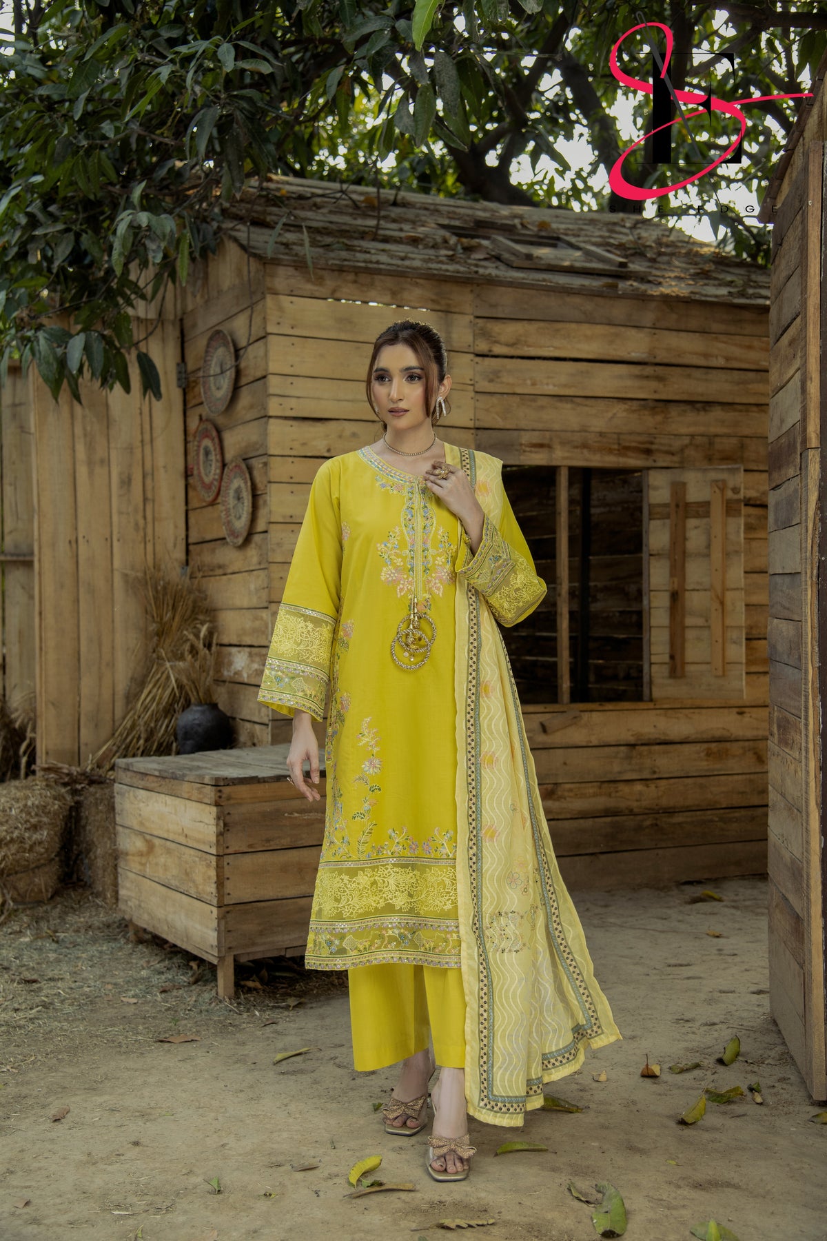 Three Piece Stitched Embroidered Suit - Summers 2025
