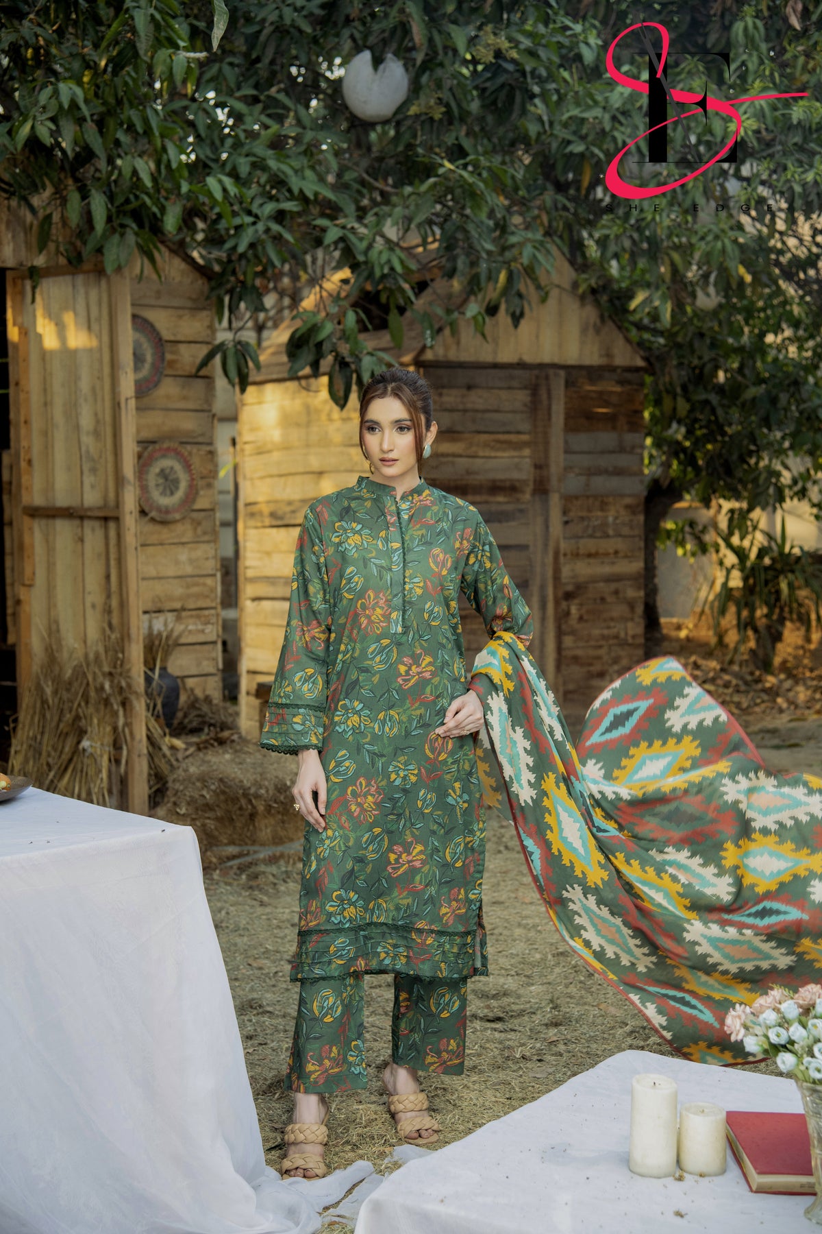 Three Piece Printed Stitched Embroidered Suit - Summers 2025