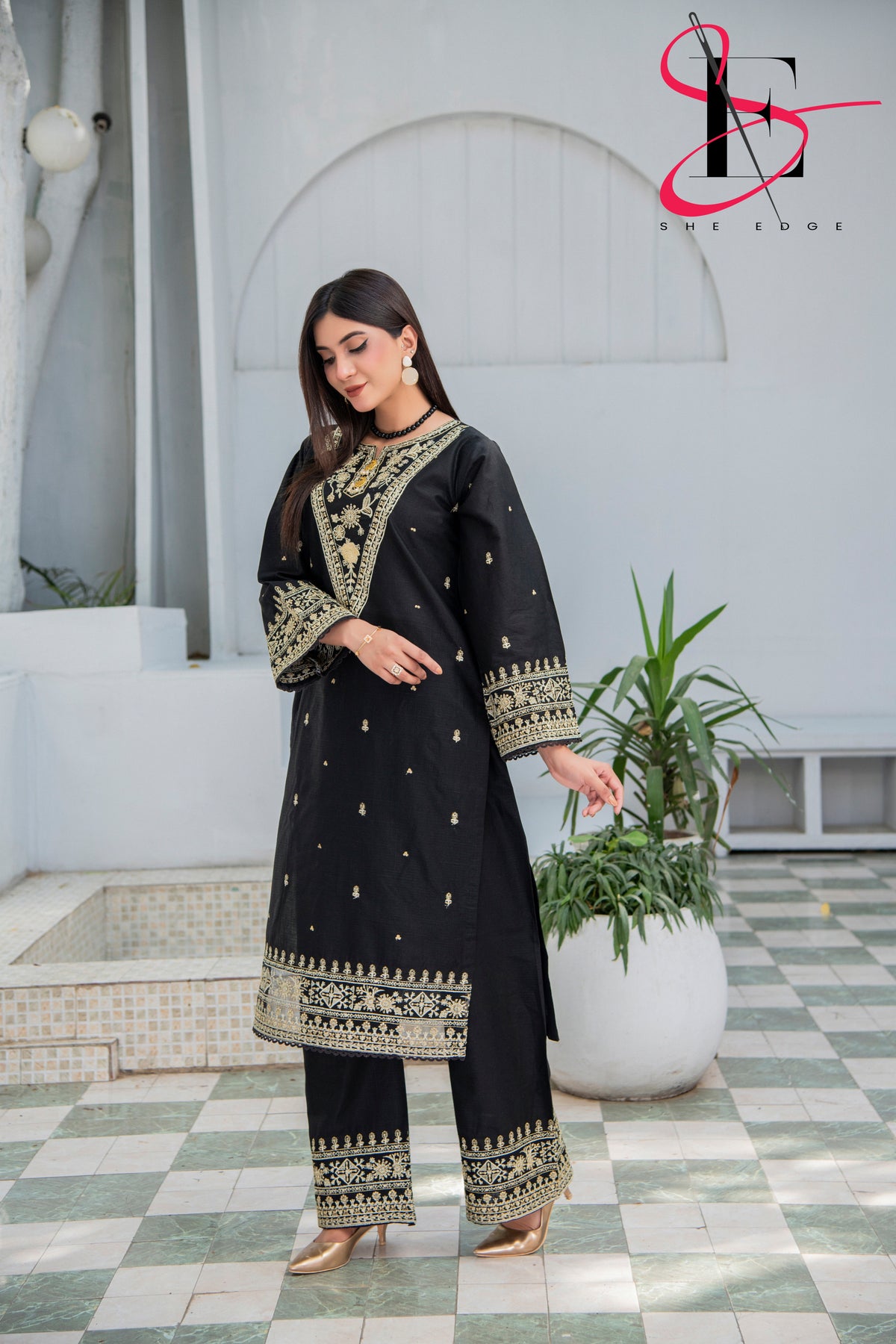 Two Piece Stitched Embroidered Suit - Summers 2025