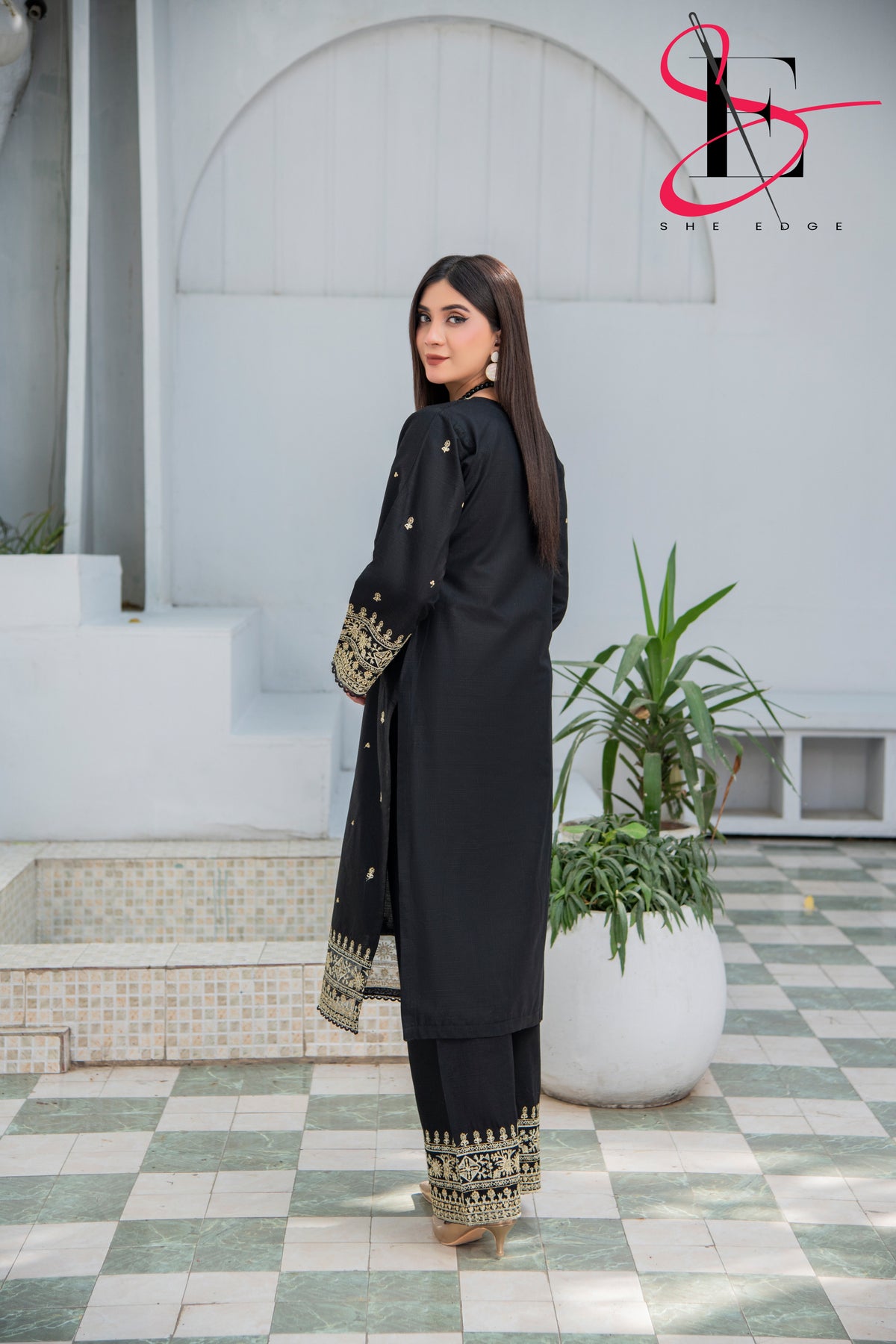 Two Piece Stitched Embroidered Suit - Summers 2025