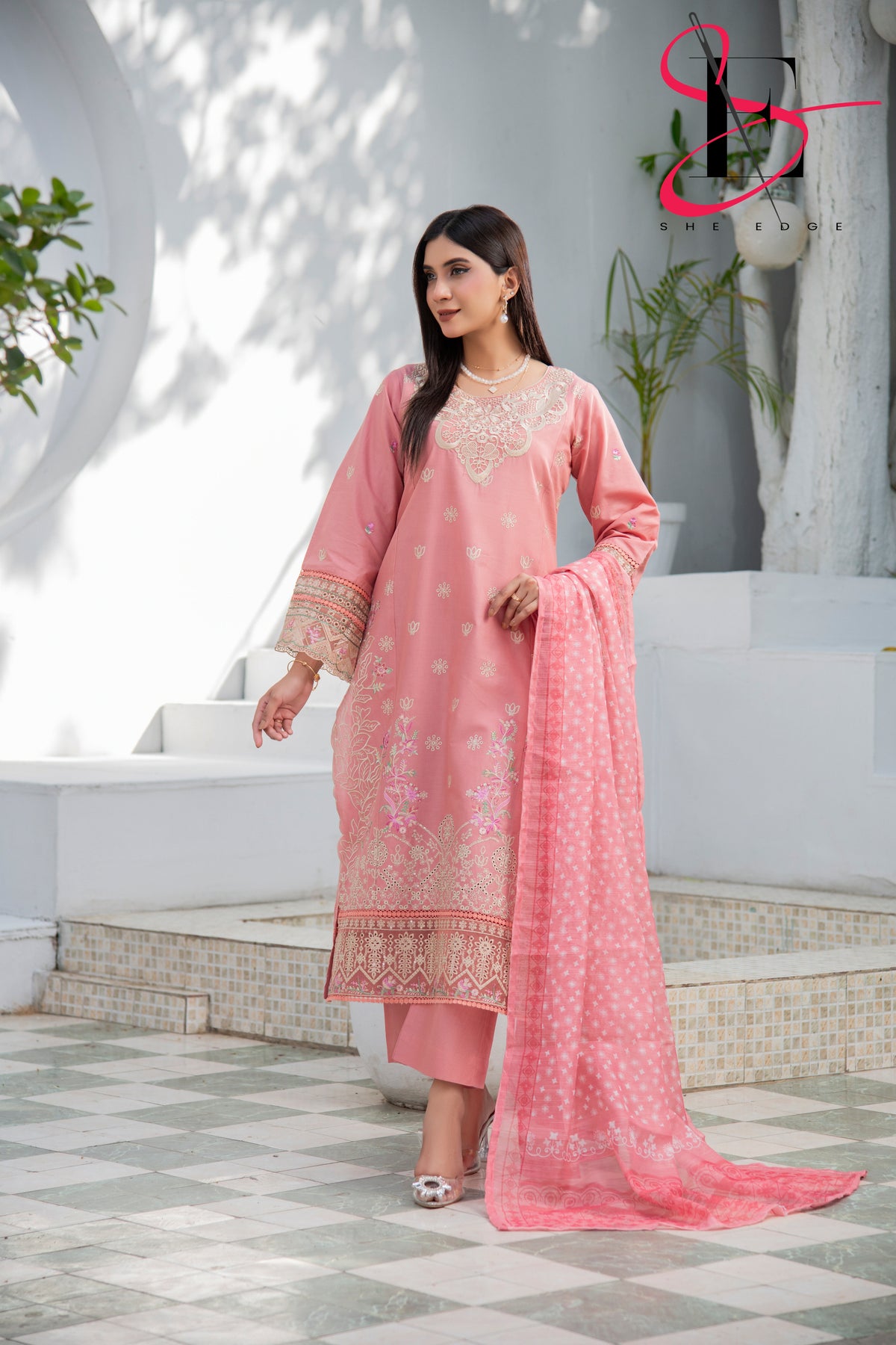 Three Piece Stitched Embroidered Suit - Summers 2025