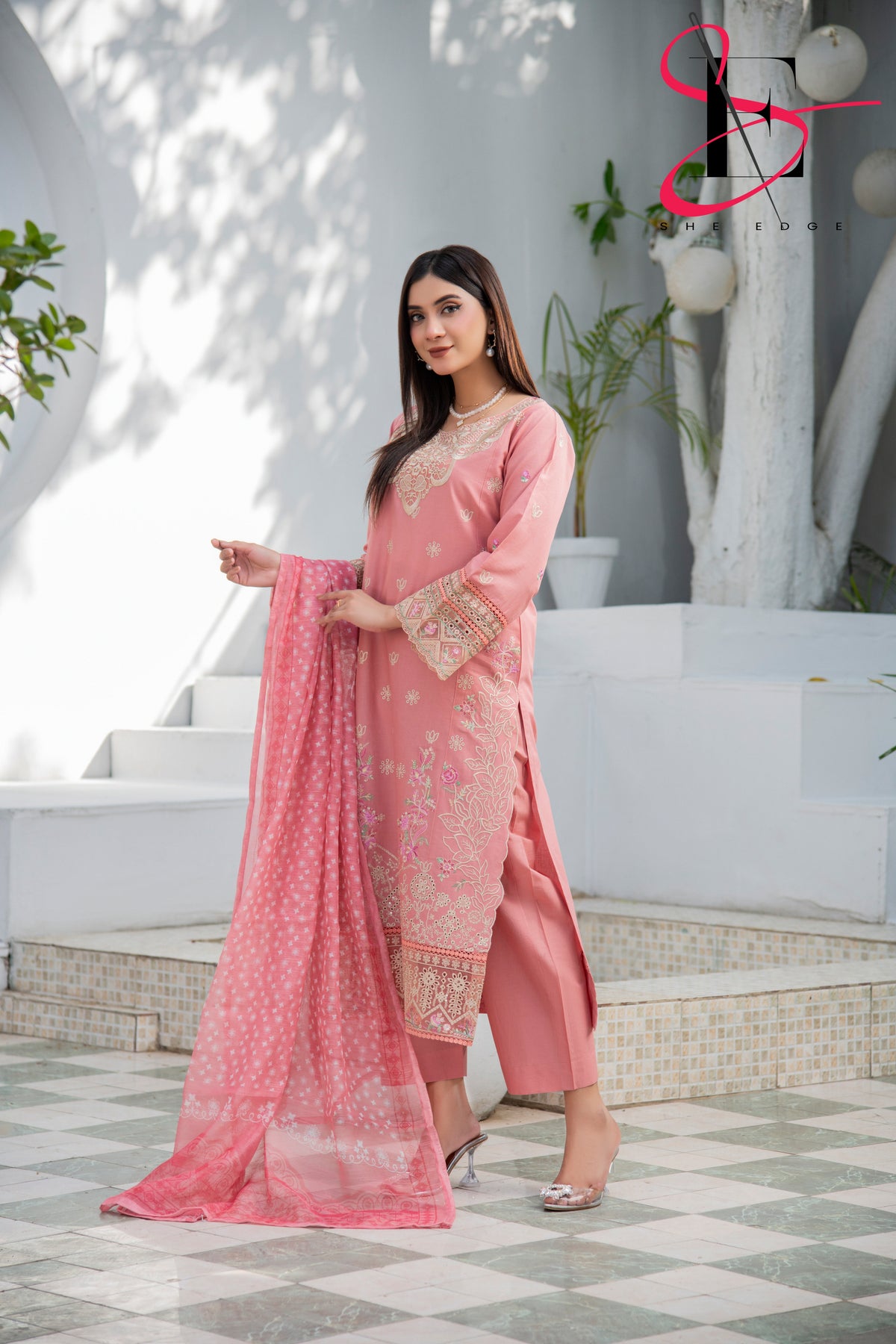 Three Piece Stitched Embroidered Suit - Summers 2025