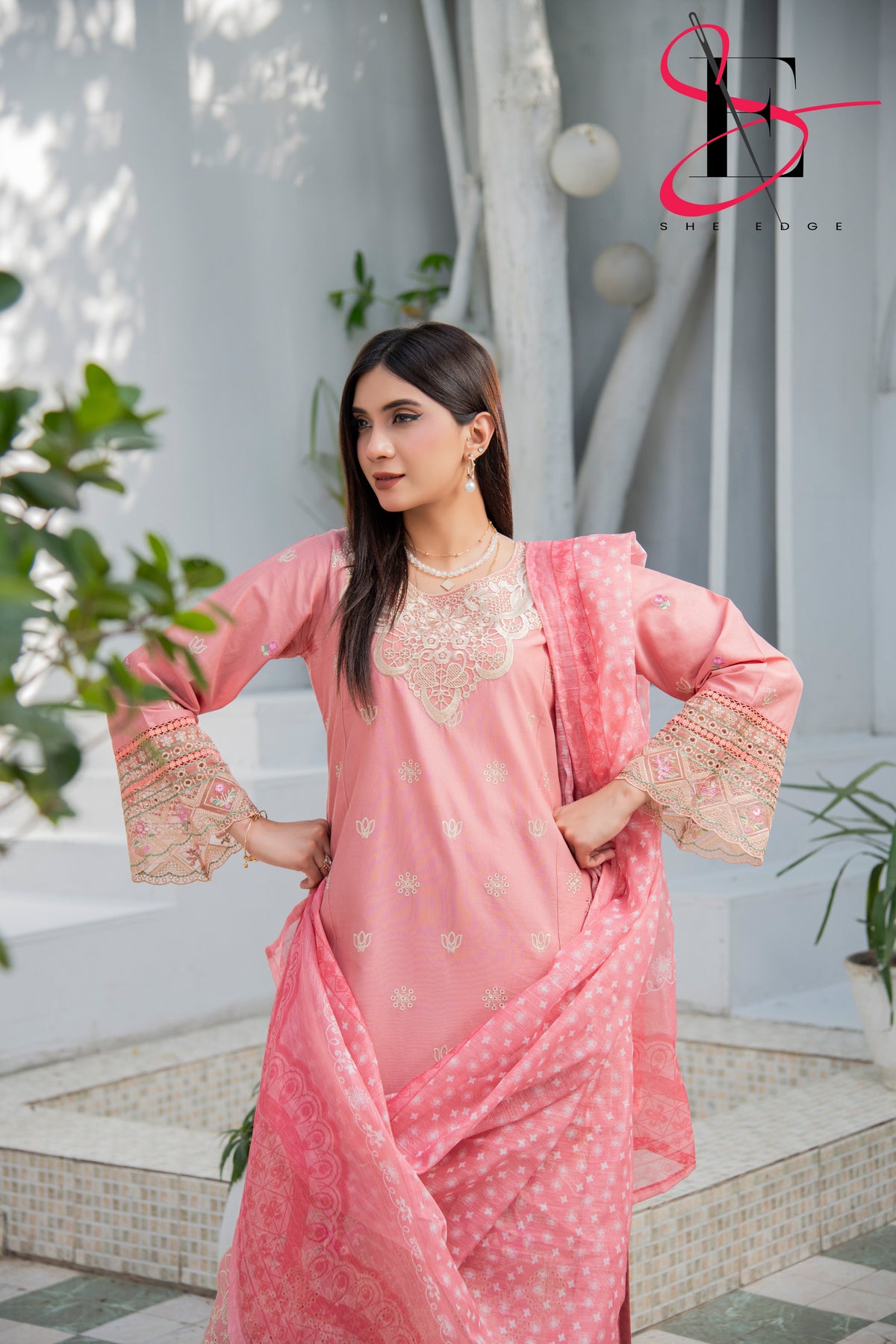 Three Piece Stitched Embroidered Suit - Summers 2025