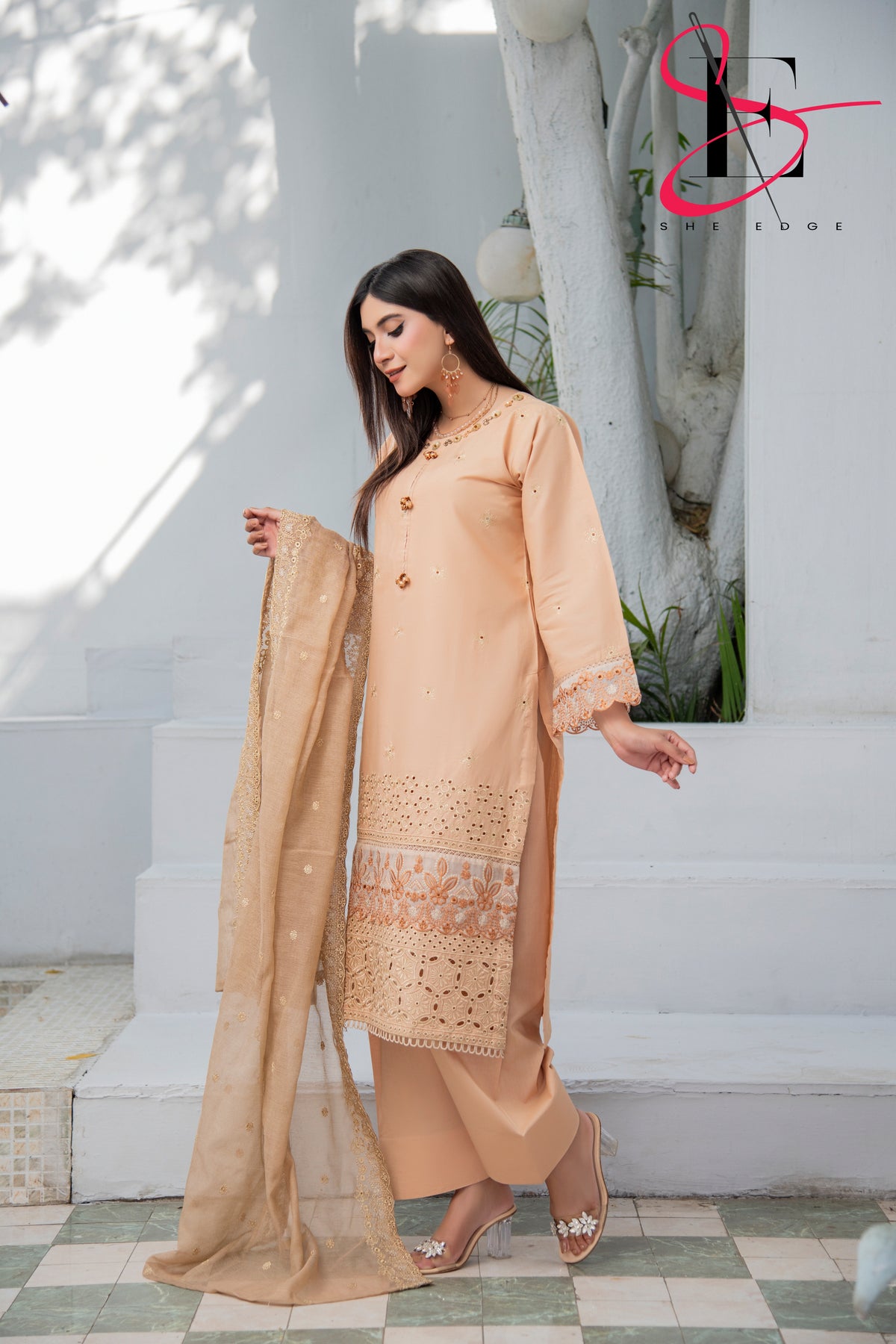 Three Piece Stitched Embroidered Suit - Summers 2025