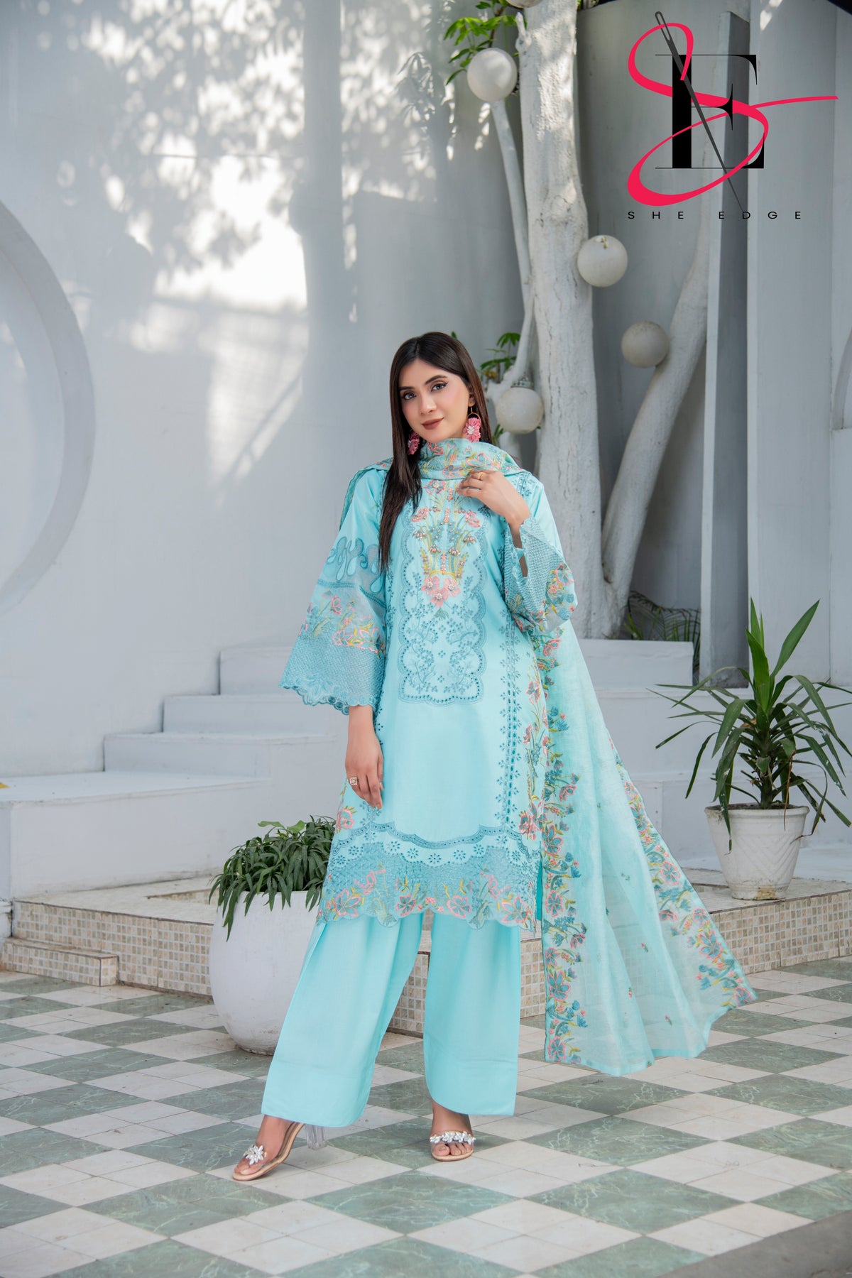 Three Piece Stitched Embroidered Suit - Summers 2025