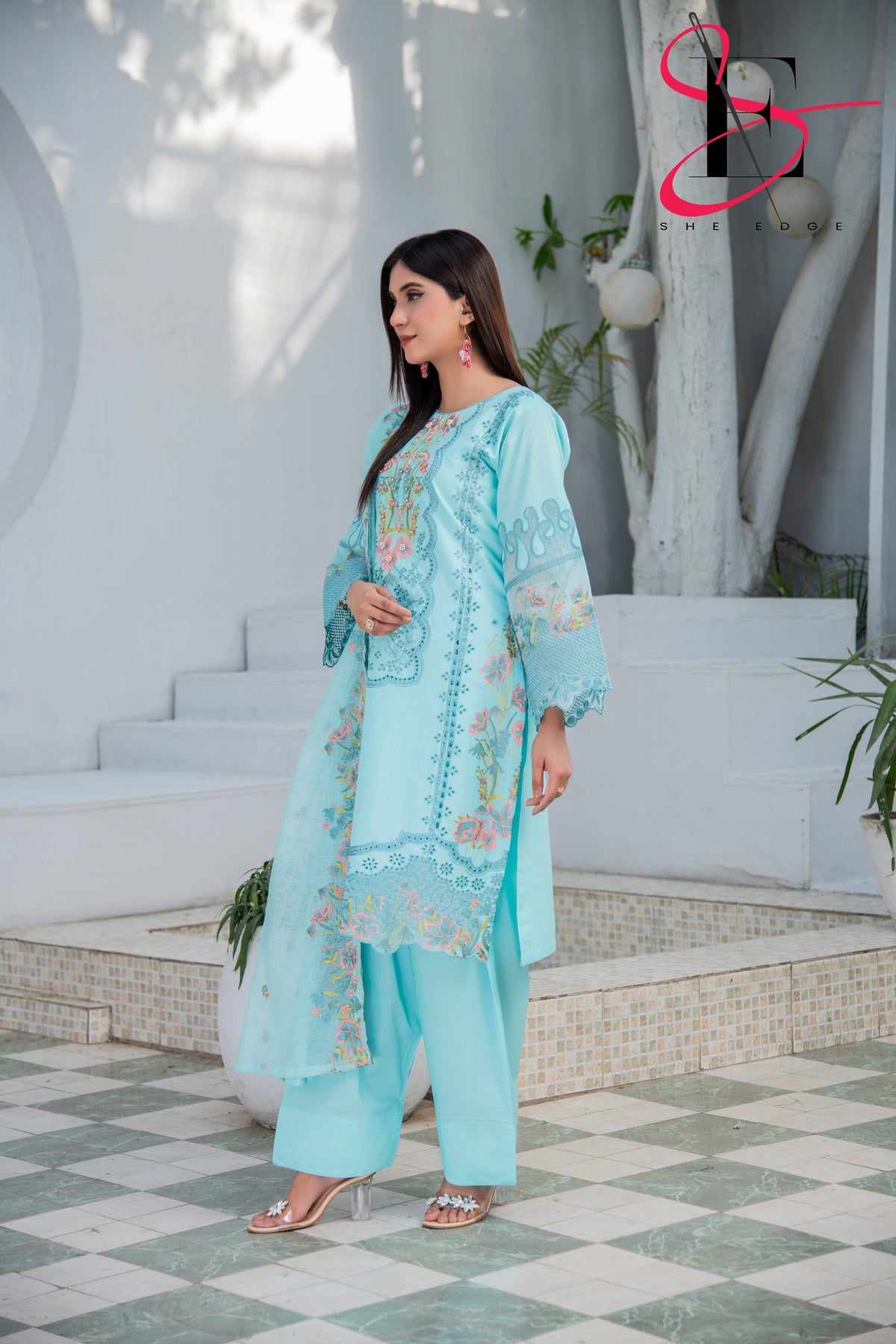 Three Piece Stitched Embroidered Suit - Summers 2025