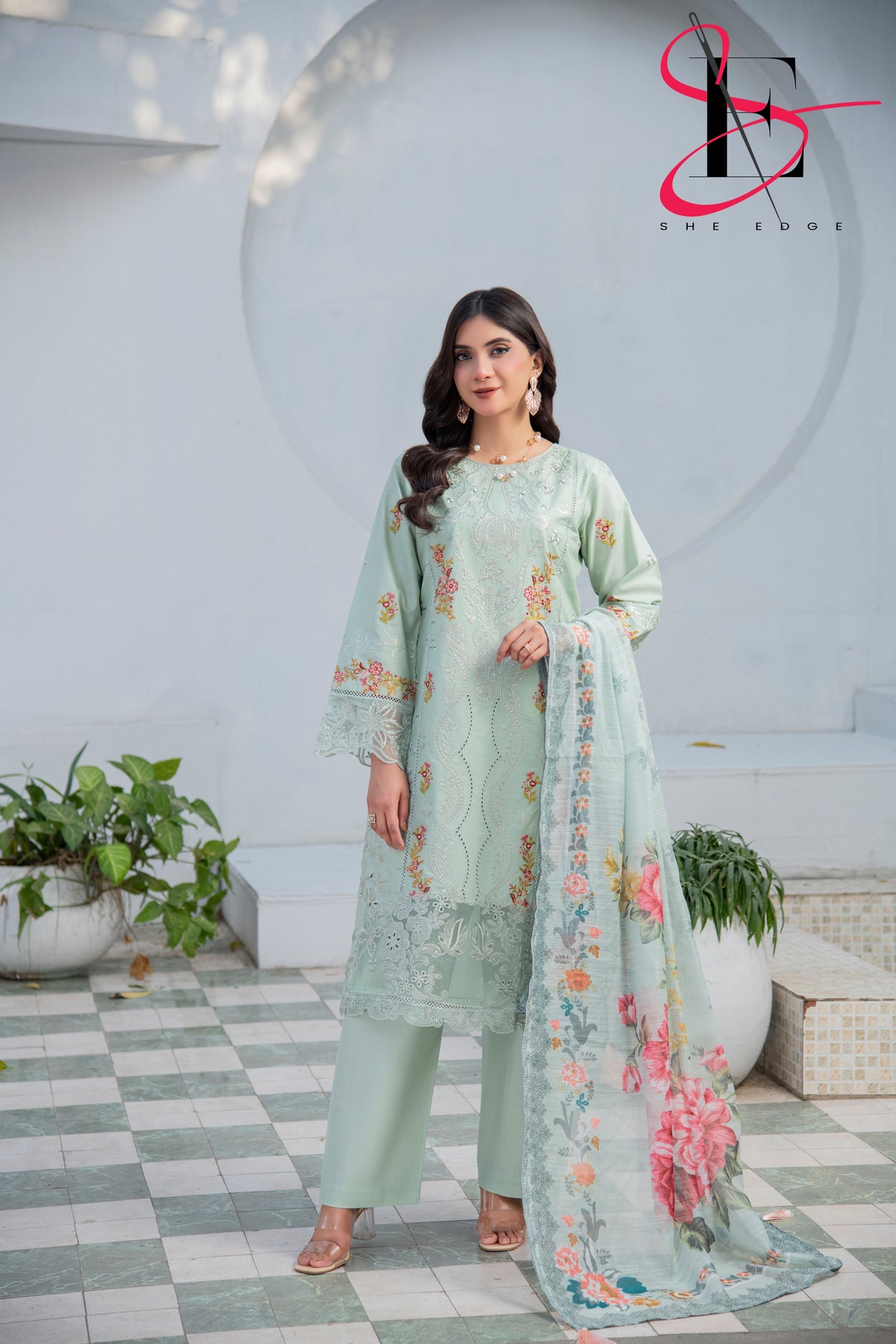 Three Piece Stitched Embroidered Suit - Summers 2025