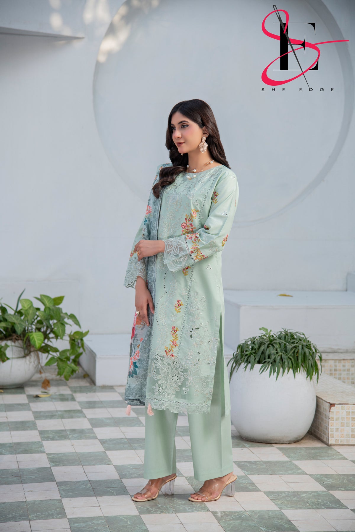 Three Piece Stitched Embroidered Suit - Summers 2025