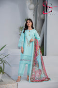 Three Piece Stitched Embroidered Suit - Summers 2025