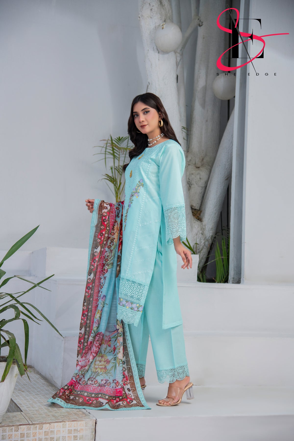 Three Piece Stitched Embroidered Suit - Summers 2025