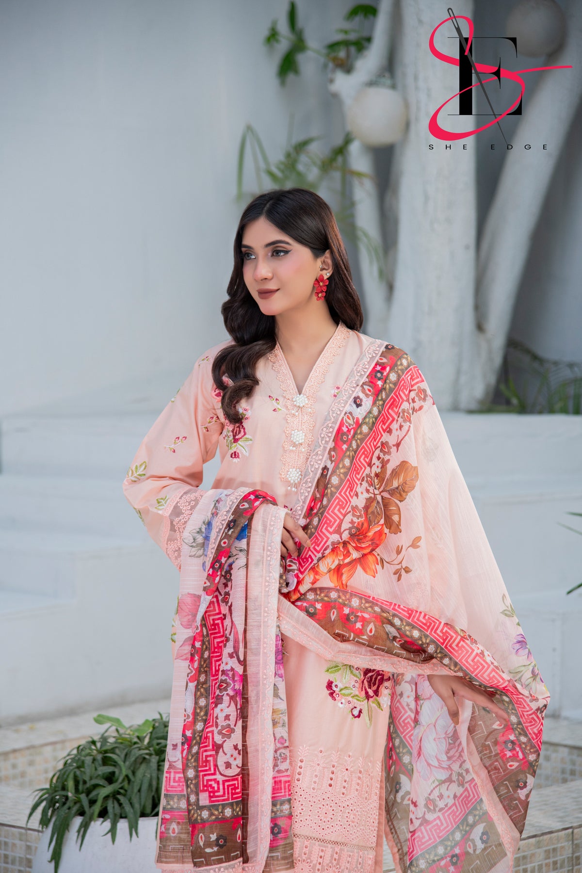 Three Piece Stitched Embroidered Suit - Summers 2025