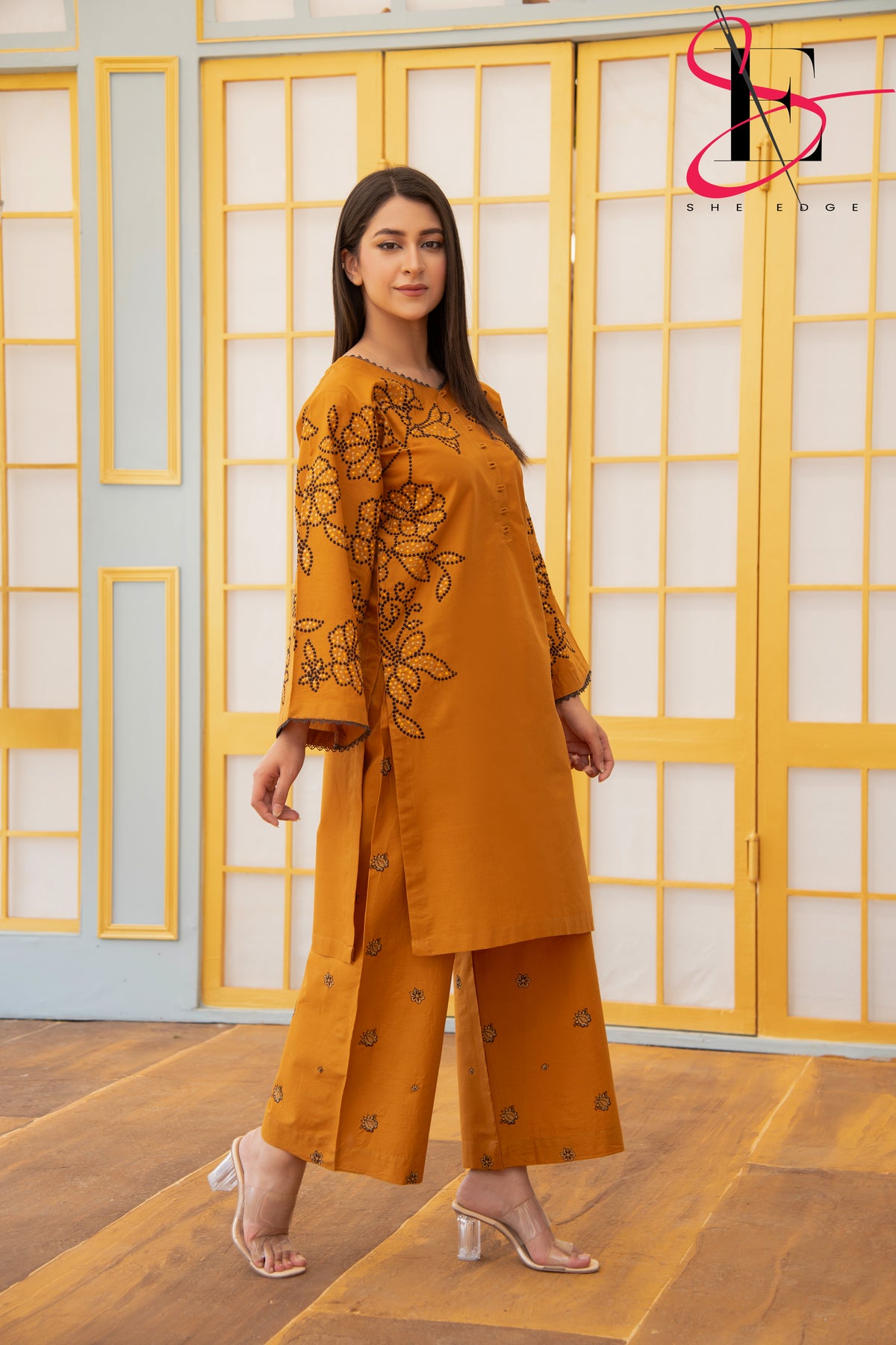 Two Piece Stitched Embroidered Suit -  Summers 2024