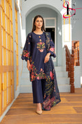 Three Piece Stitched Embroidered Suit -  Summers 2024
