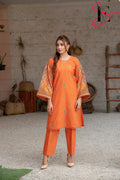 Two Piece Stitched Embroidered Suit -  Summers 2024