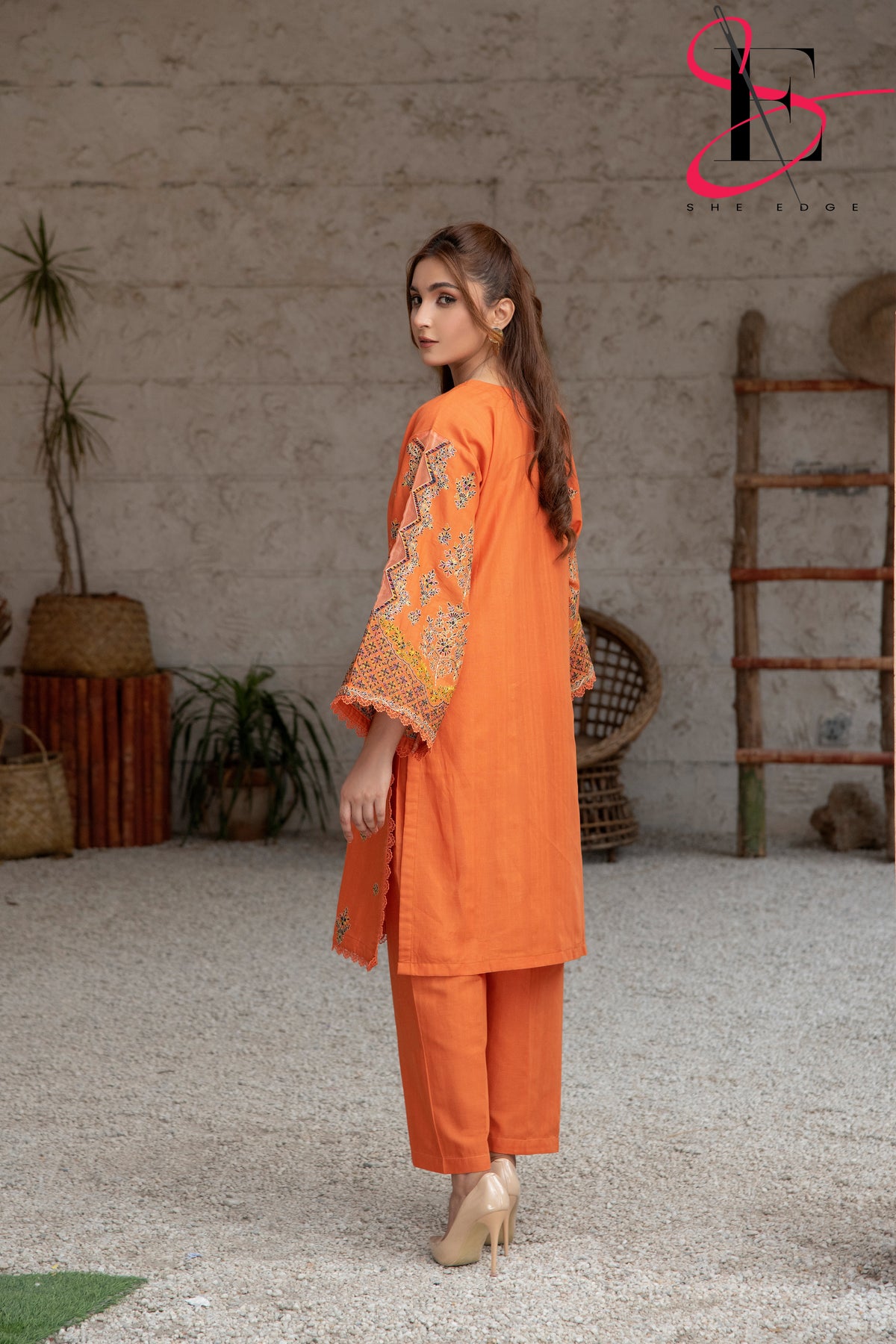 Two Piece Stitched Embroidered Suit -  Summers 2024