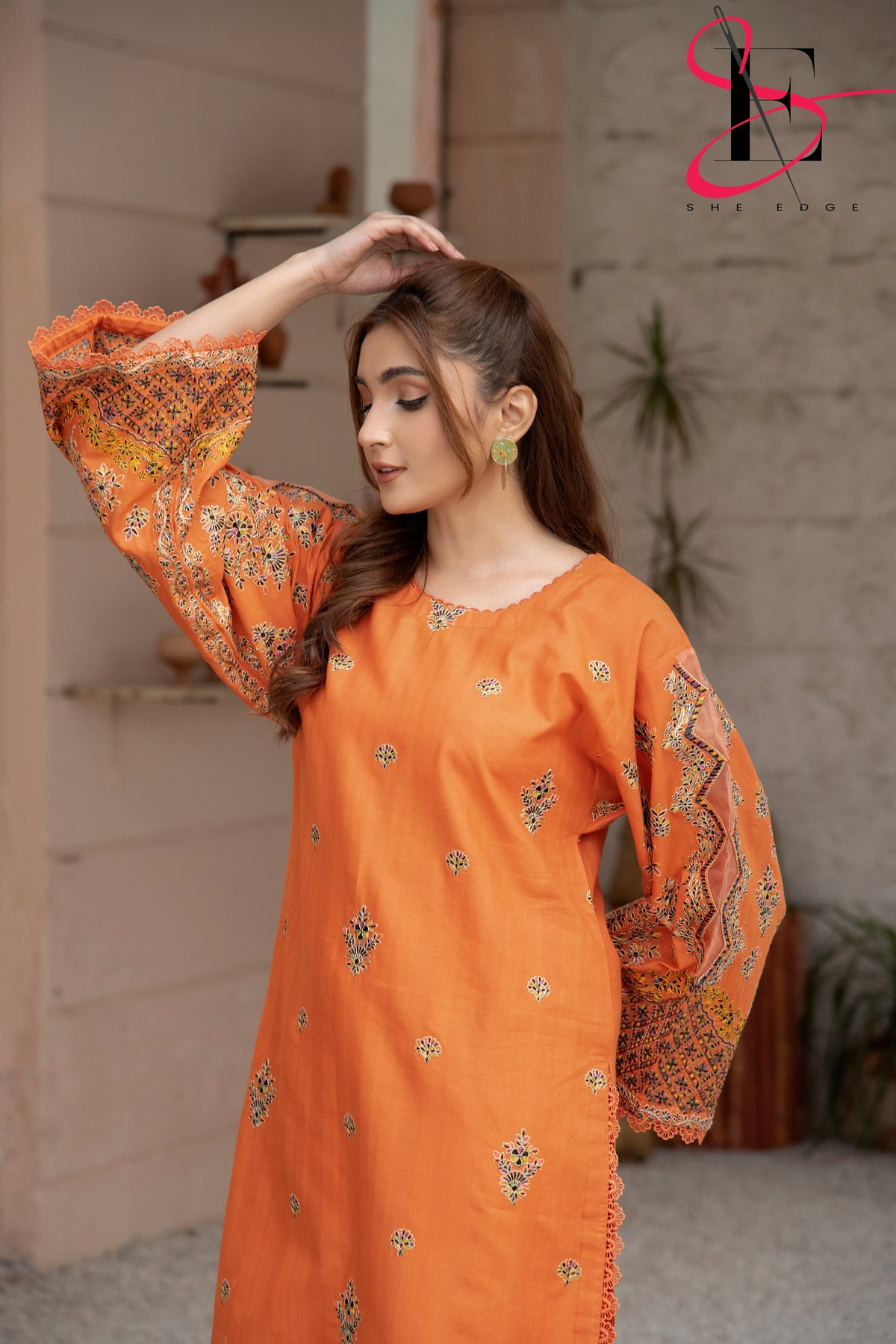 Two Piece Stitched Embroidered Suit -  Summers 2024