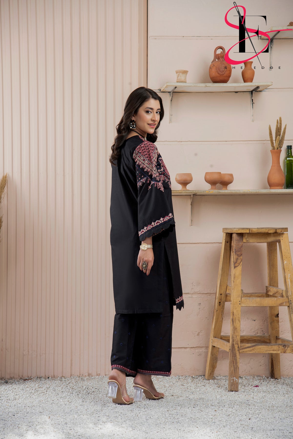 Two Piece Stitched Embroidered Suit -  Summers 2024