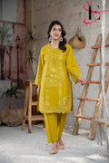 Two Piece Stitched Embroidered Suit -  Summers 2024