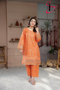 Two Piece Stitched Embroidered Suit -  Summers 2024