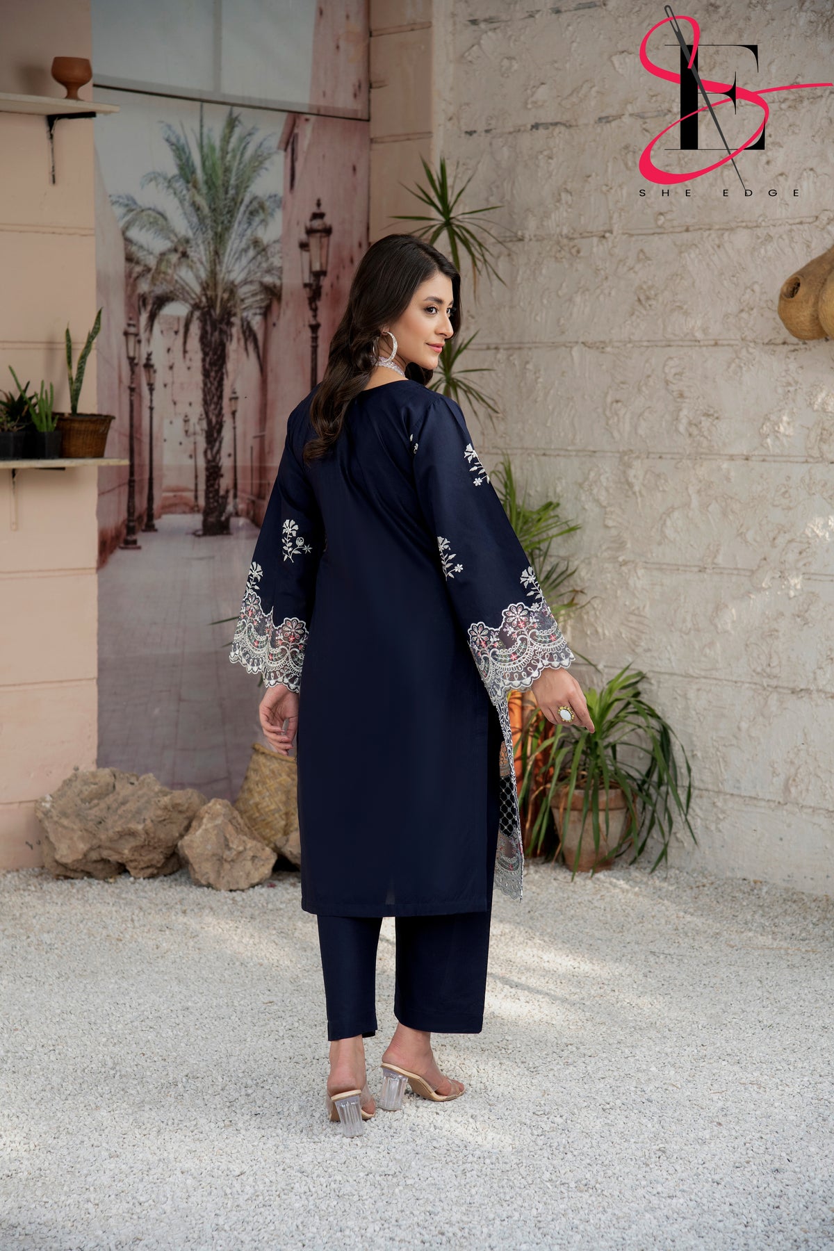 Two Piece Stitched Embroidered Suit -  Summers 2024