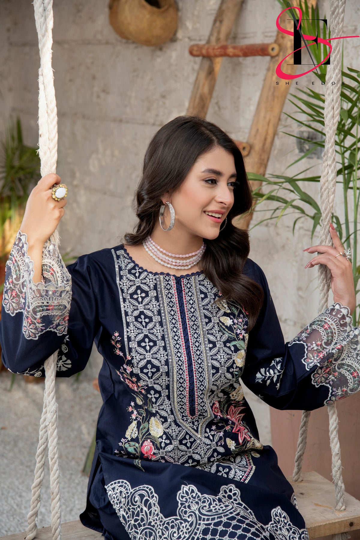 Two Piece Stitched Embroidered Suit -  Summers 2024