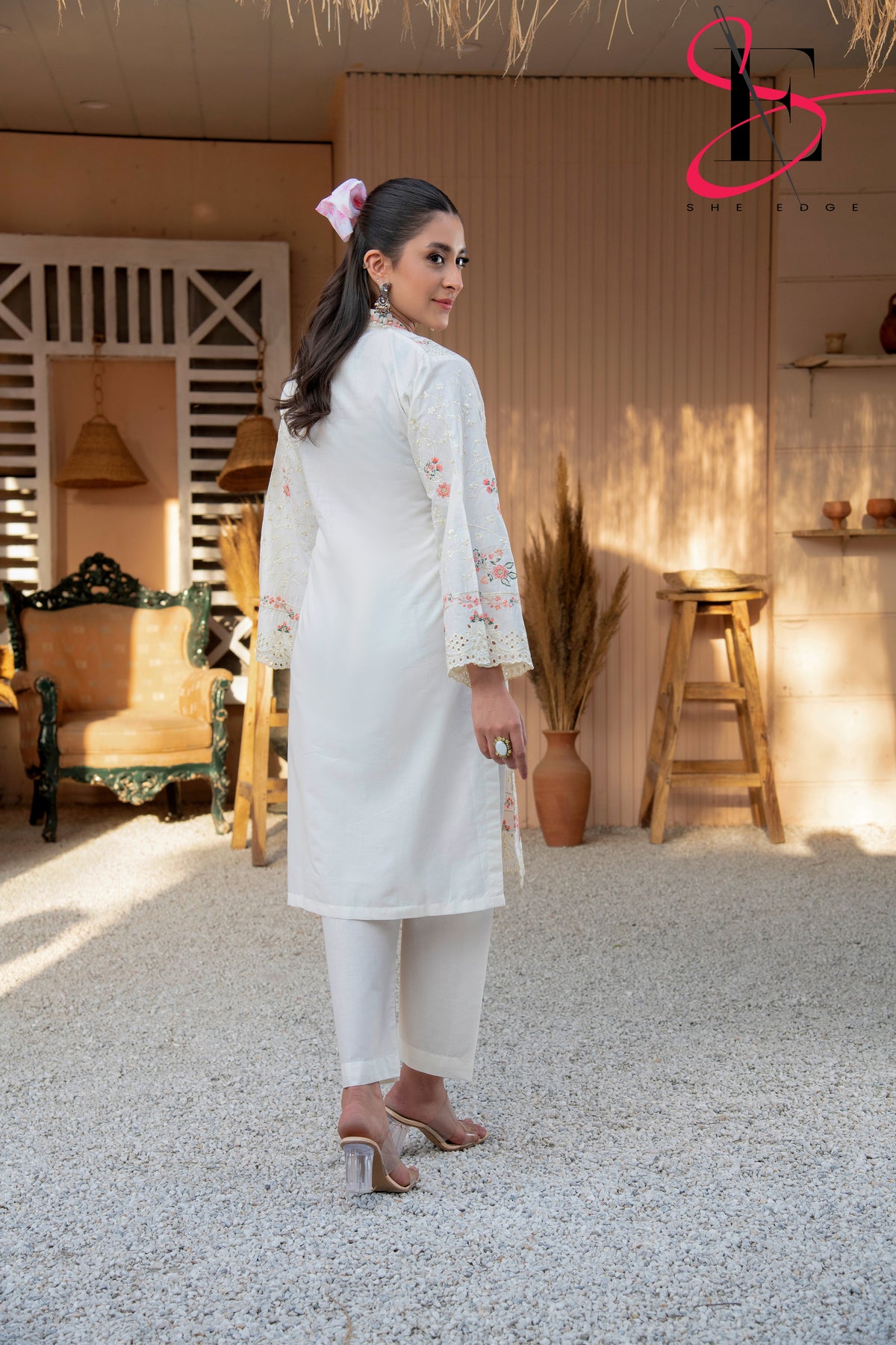 Two Piece Stitched Embroidered Suit -  Summers 2024