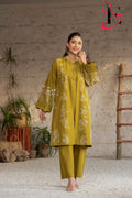 Two Piece Stitched Embroidered Suit -  Summers 2024