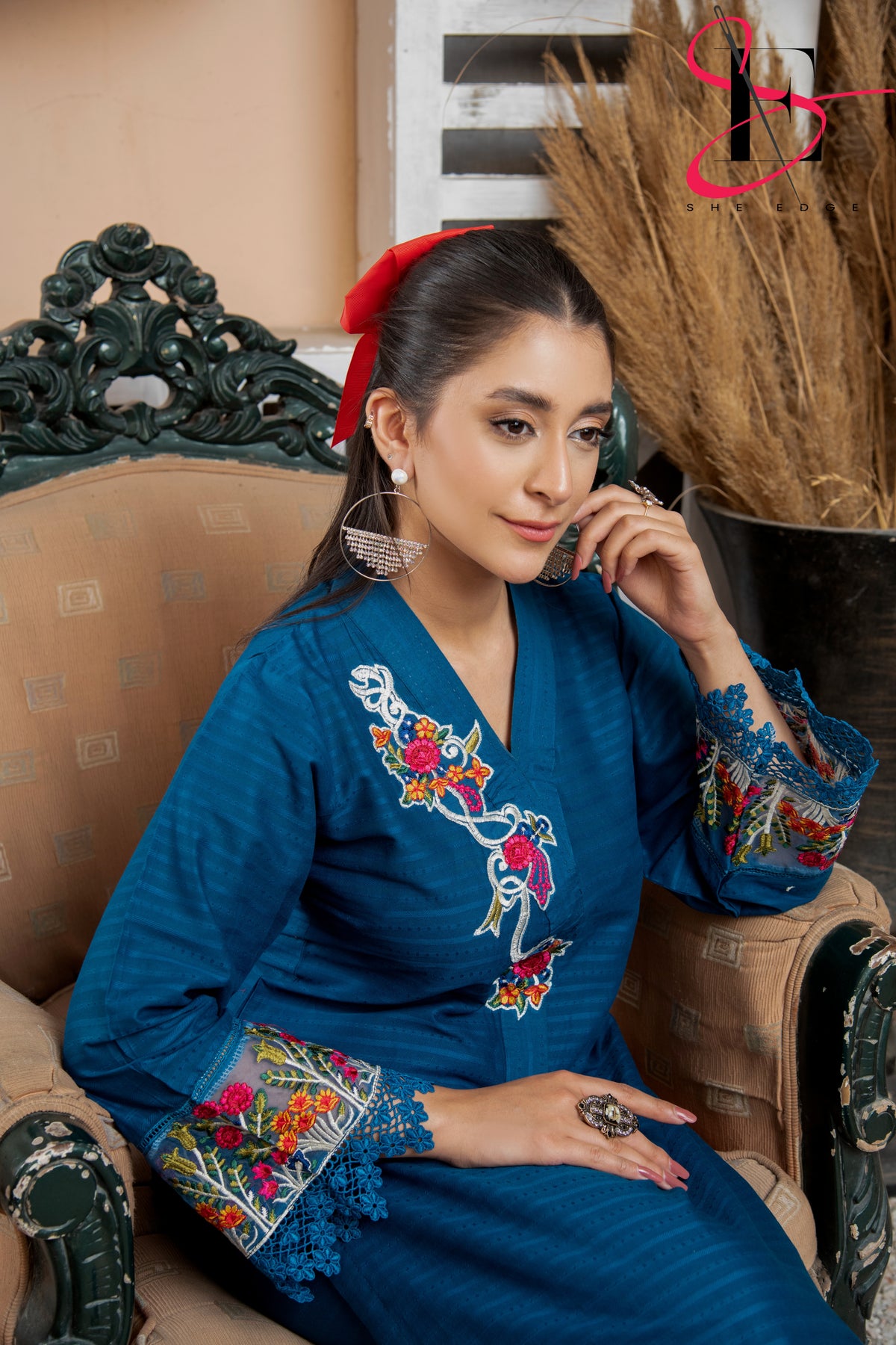 Two Piece Stitched Embroidered Suit -  Summers 2024