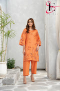 Two Piece Stitched Embroidered Suit -  Summers 2024