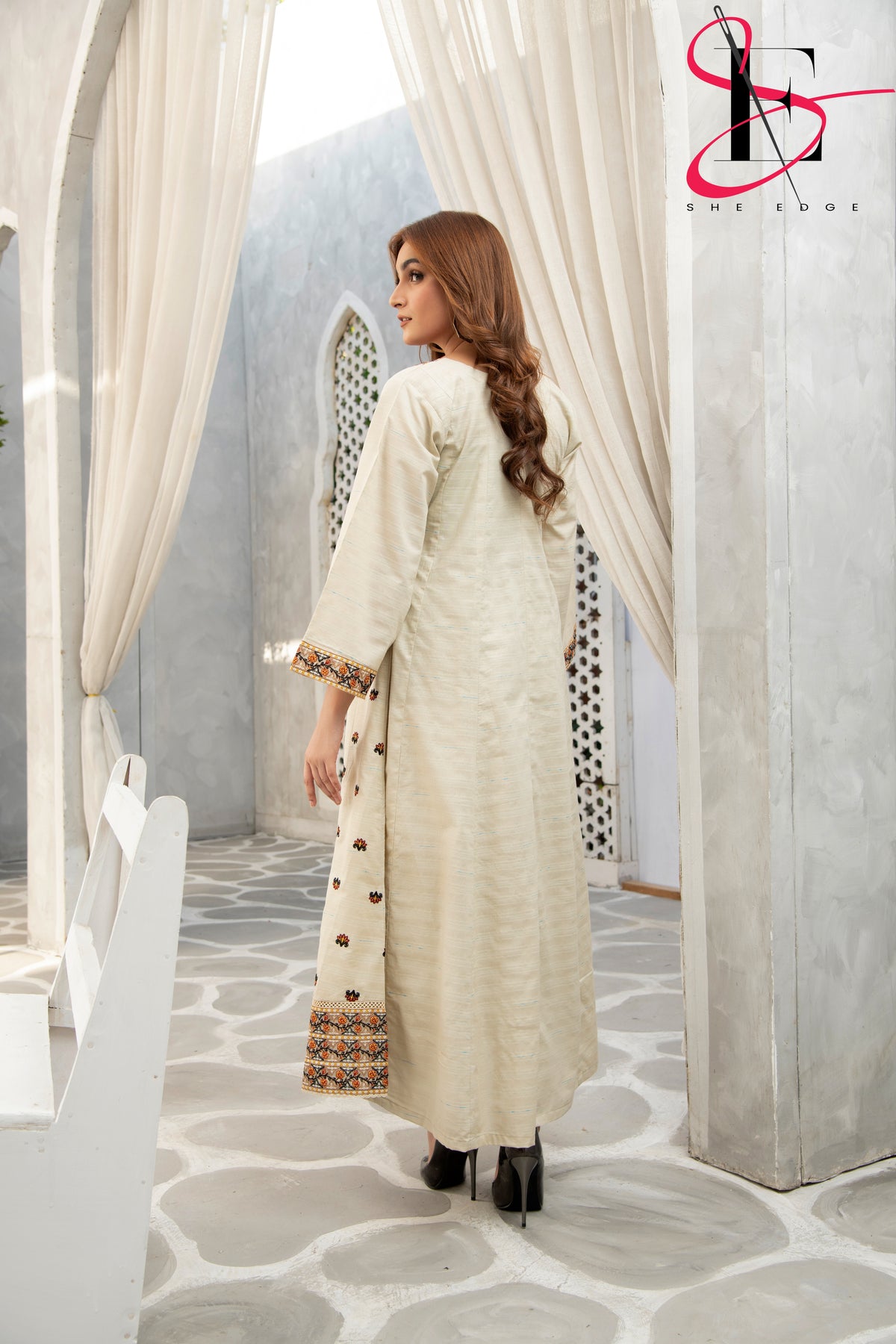 Two Piece Stitched Embroidered Suit -  Summers 2024