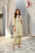 Two Piece Stitched Embroidered Suit -  Summers 2024