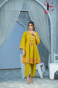 Two Piece Stitched Embroidered Suit -  Summers 2024