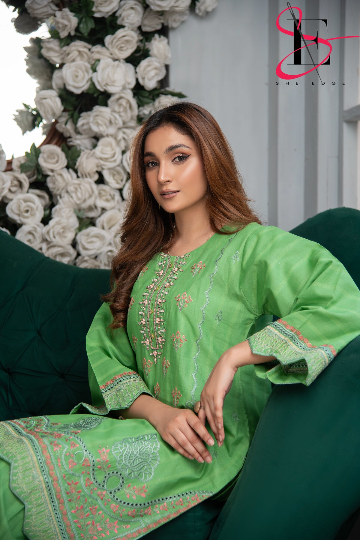 Two Piece Stitched Embroidered Suit -  Summers 2024