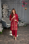 Two Piece Stitched Embroidered Suit -  Summers 2024