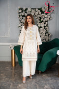 Two Piece Stitched Embroidered Suit -  Summers 2024