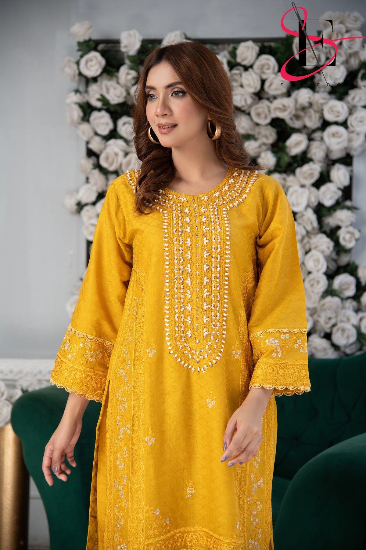 Two Piece Stitched Embroidered Suit -  Summers 2024