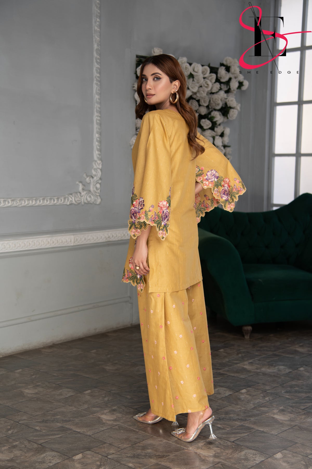 Two Piece Stitched Embroidered Suit -  Summers 2024