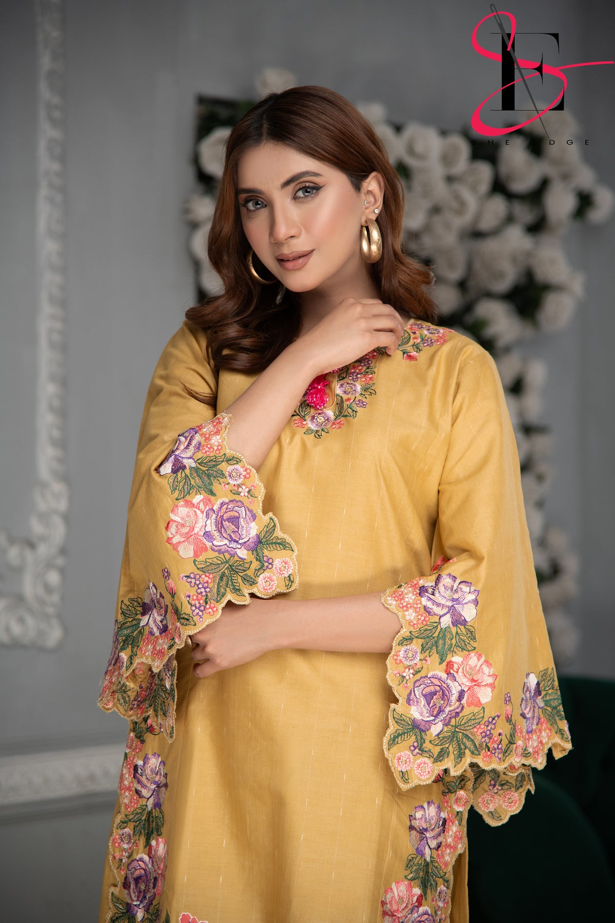 Two Piece Stitched Embroidered Suit -  Summers 2024