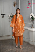 Two Piece Stitched Embroidered Suit -  Summers 2024