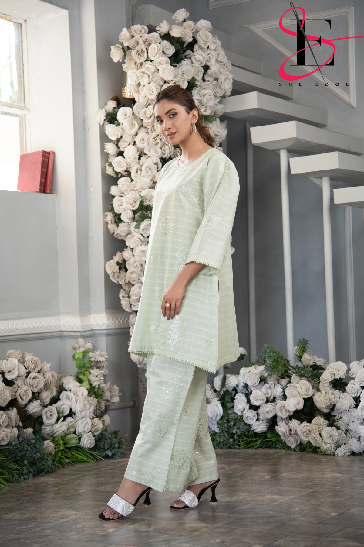 Two Piece Stitched Embroidered Suit -  Summers 2024