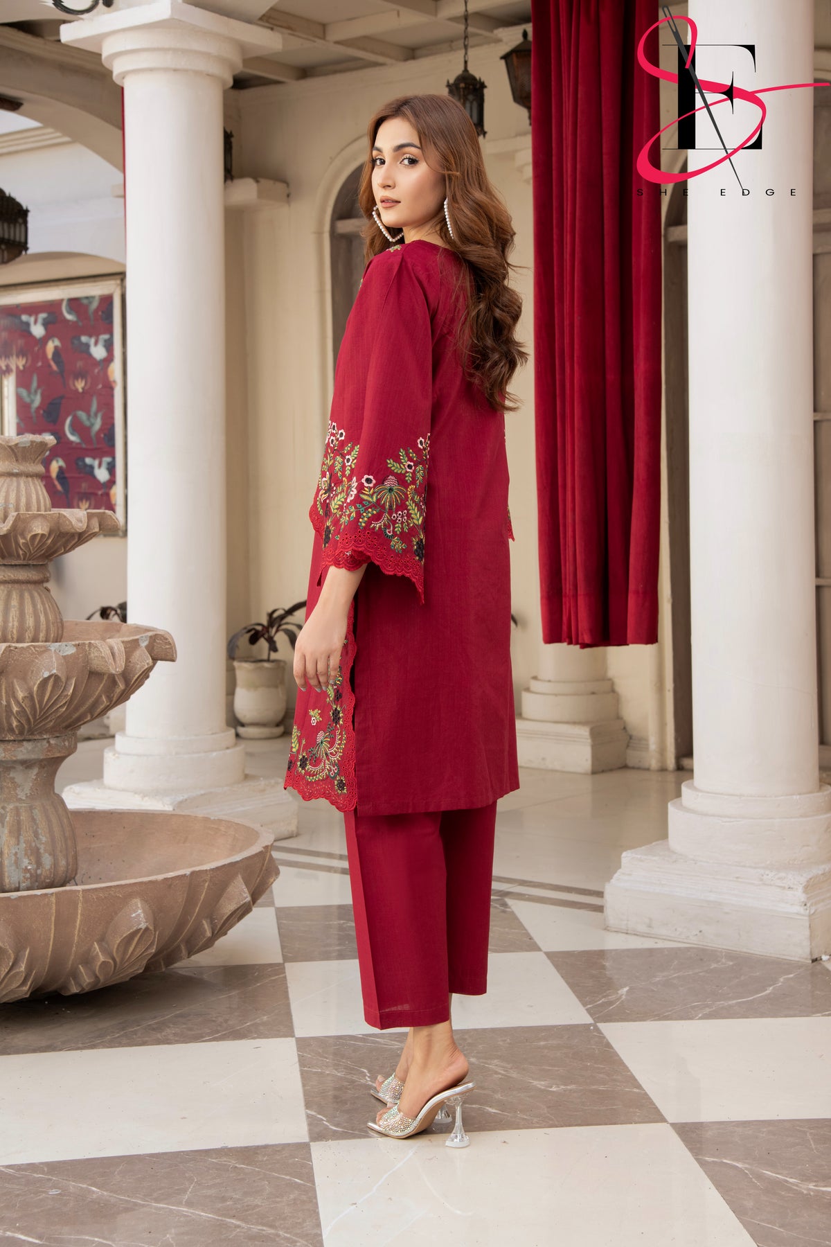 Two Piece Stitched Embroidered Suit -  Summers 2024