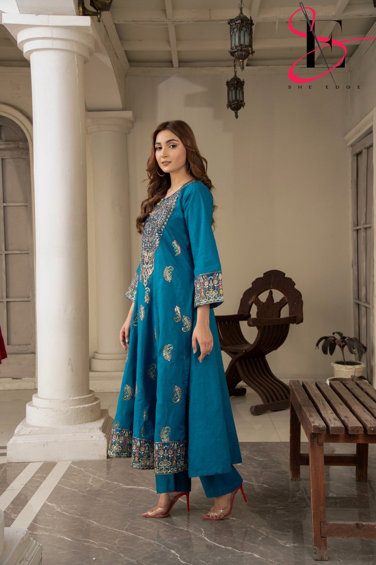 Two Piece Stitched Embroidered Suit -  Summers 2024