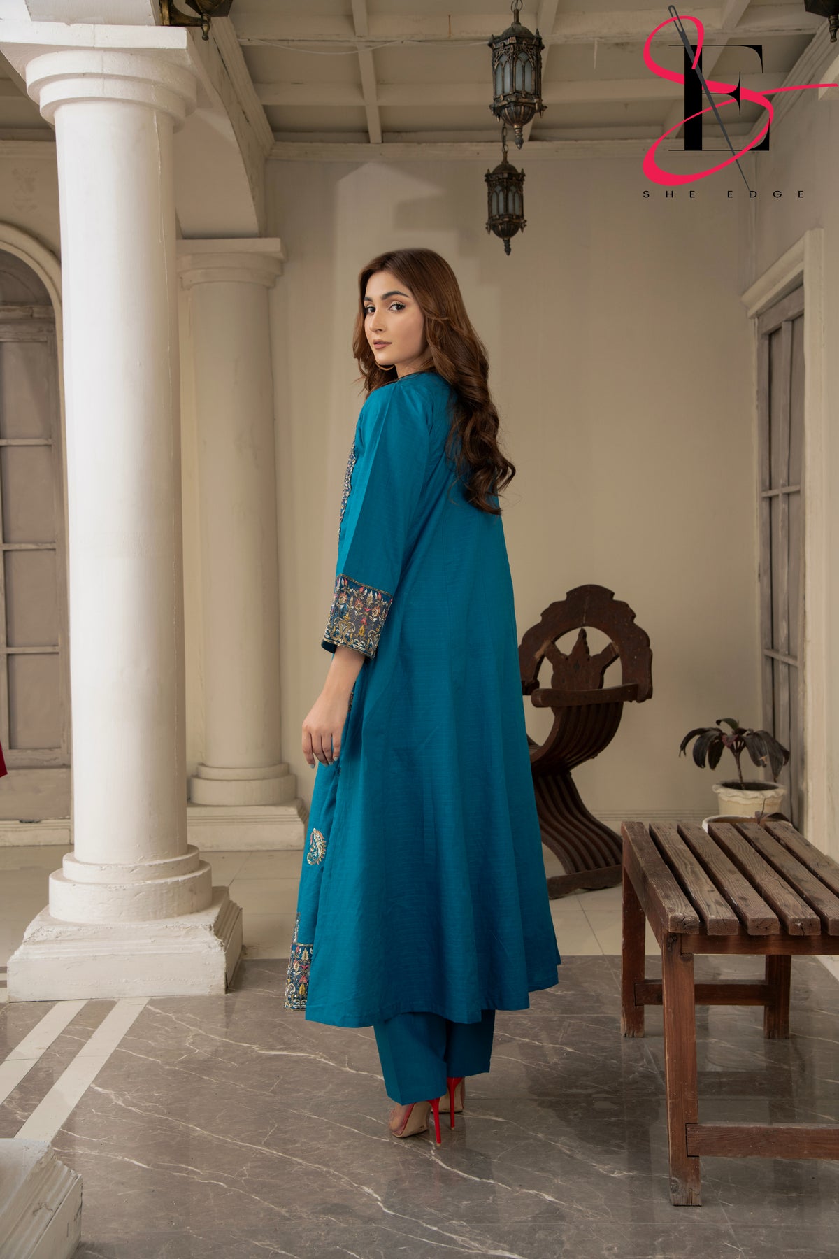 Two Piece Stitched Embroidered Suit -  Summers 2024