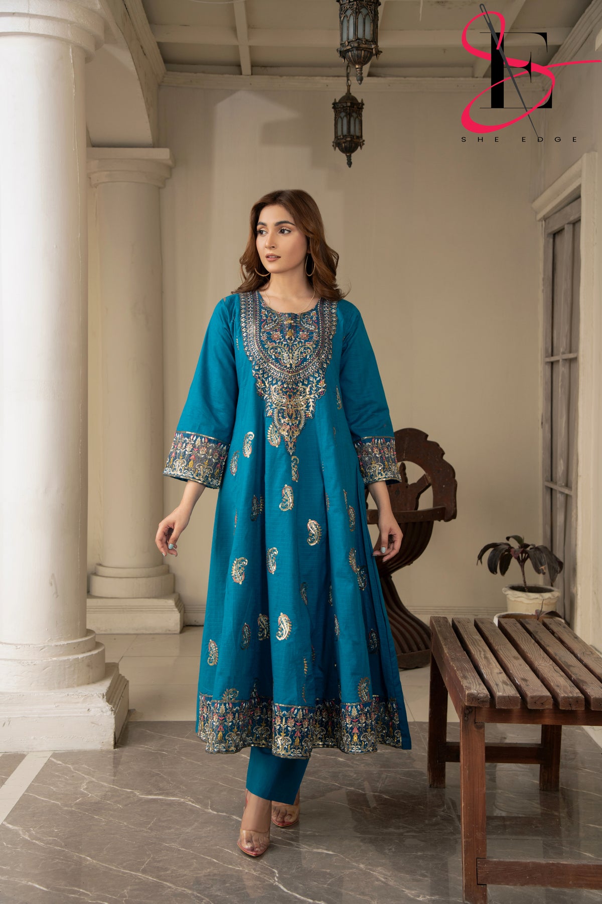 Two Piece Stitched Embroidered Suit -  Summers 2024