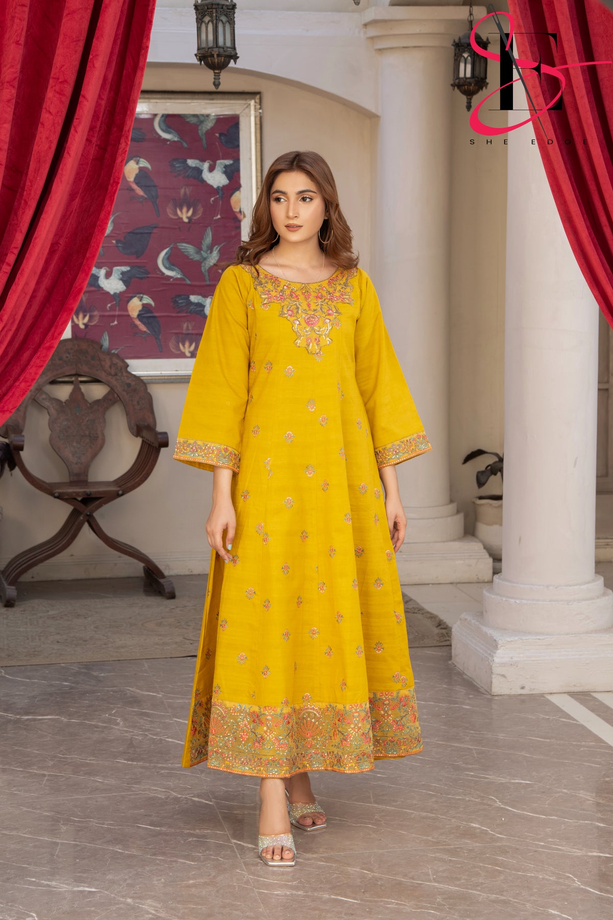 Two Piece Stitched Embroidered Suit -  Summers 2024