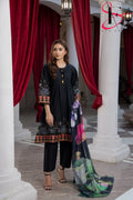 Three Piece Stitched Embroidered Suit -  Summers 2024